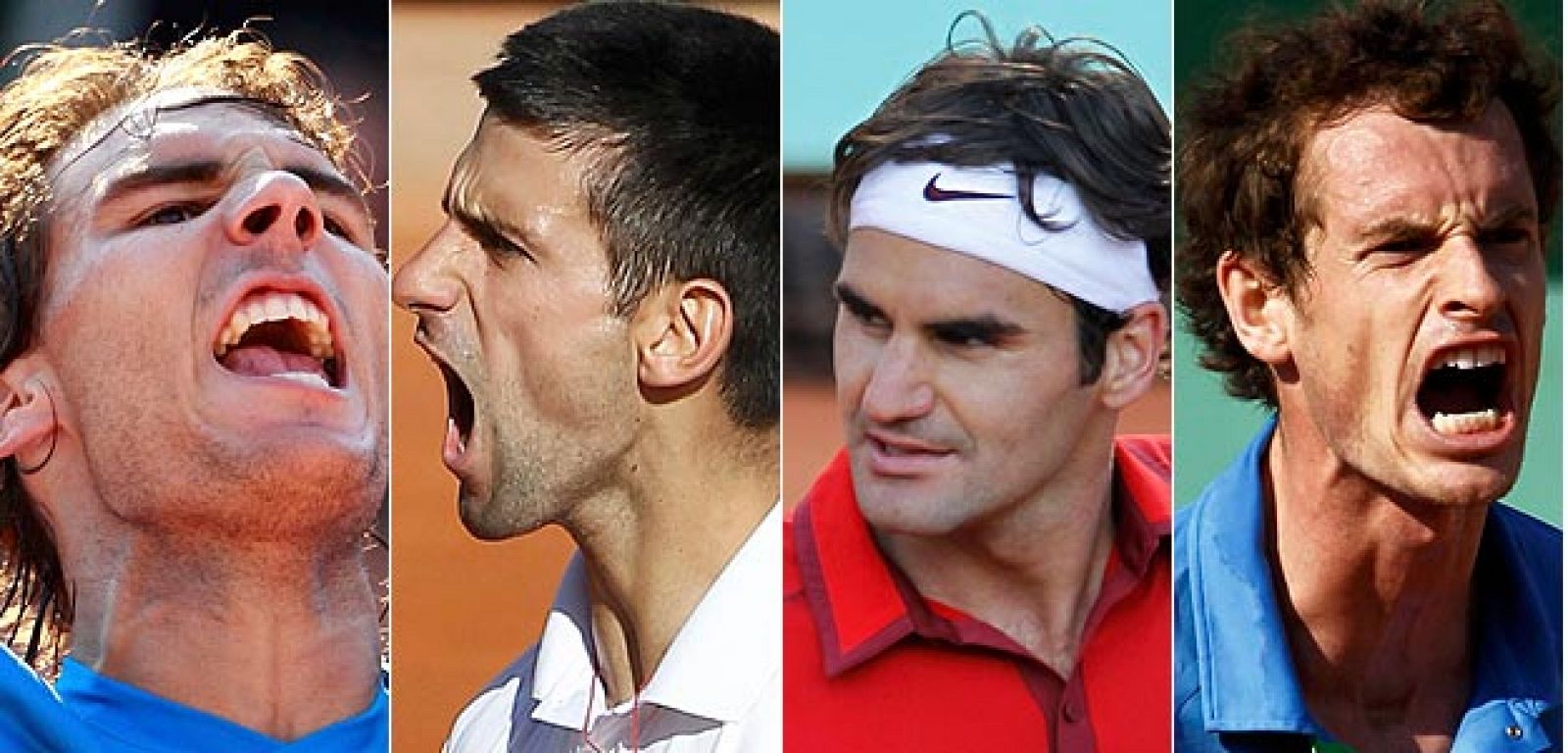 Los cuatro mejores tenistas del ranking, Rafa Nadal, Novak Djokovic, Roger Federer y Andy Murray, se enfrentarán en semifinales del Roland Garros 2011