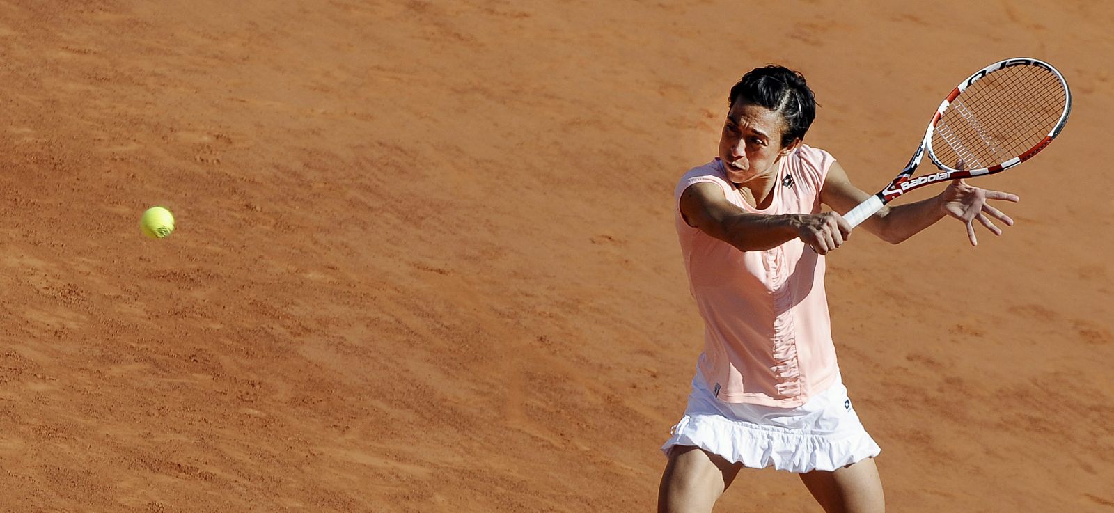 La tenista italiana Francesca Schiavone frente a la francesa Marion Bartoli