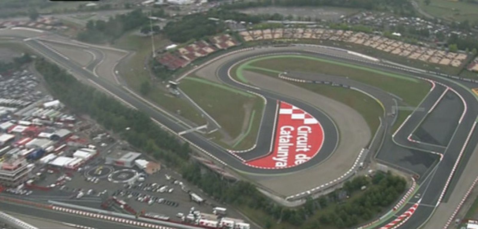 Vista aérea del circuito de Montmeló.