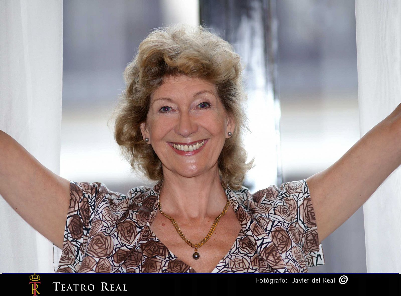 Dame Felicity Lott, fotografiada este martes en el Teatro Real.