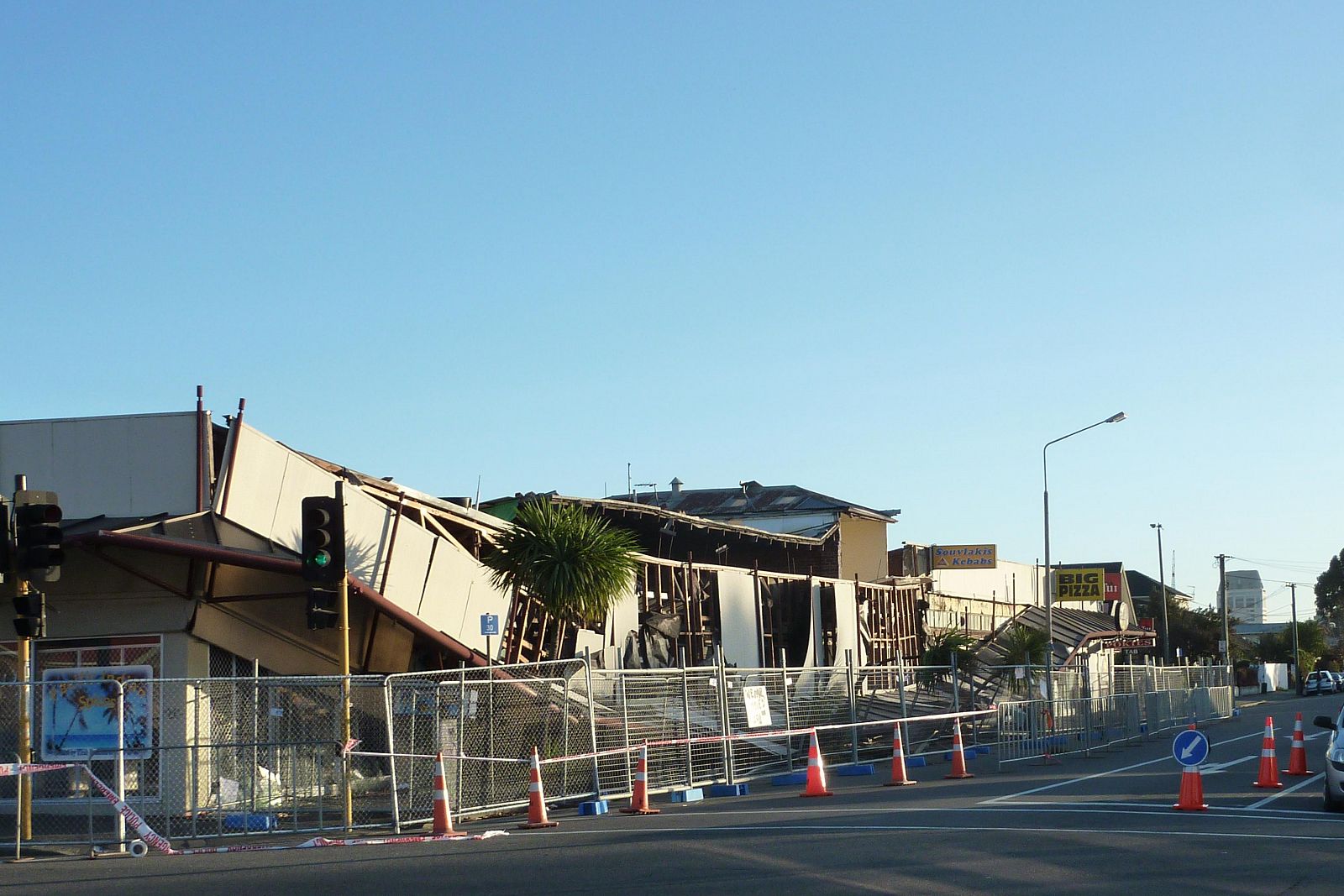 Edificios dañados por el terremoto en Christchurch, Nueva Zelanda