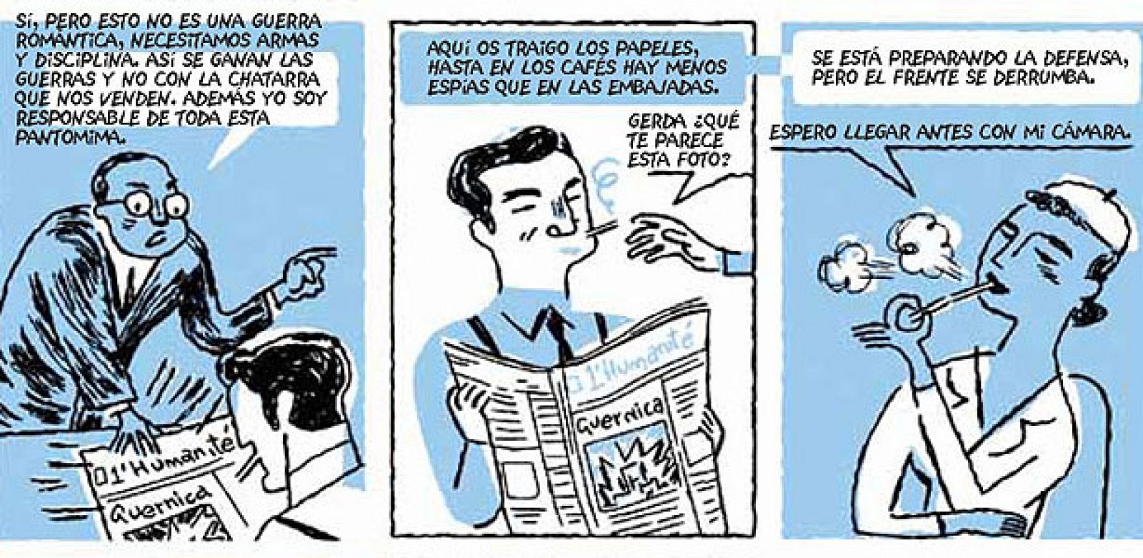 Viñetas de 'Tristísima ceniza', de Mikel Begoña e Iñaket