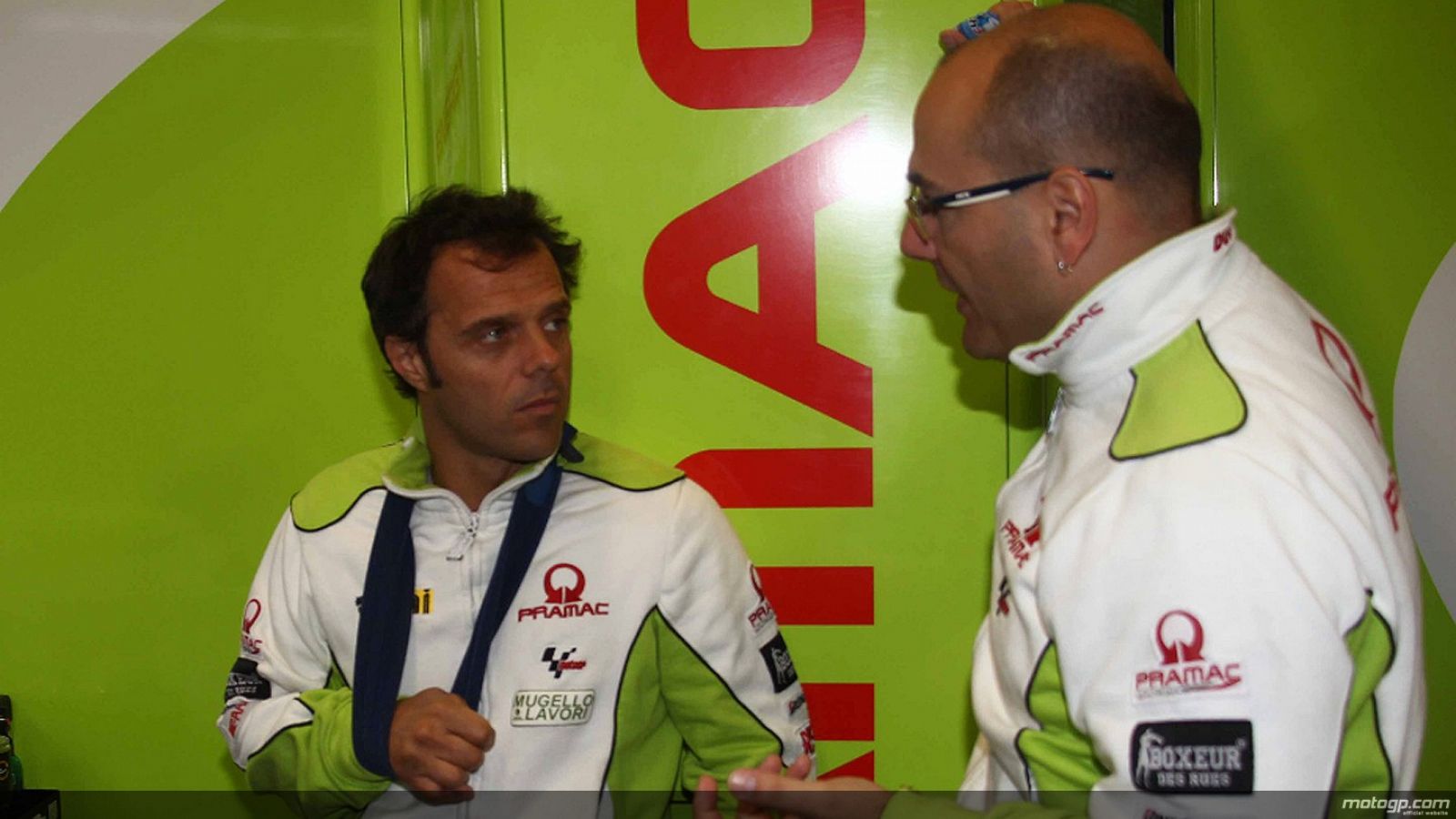 Capirossi no puede correr en Mugello por culpa de una lesión en las costillas.