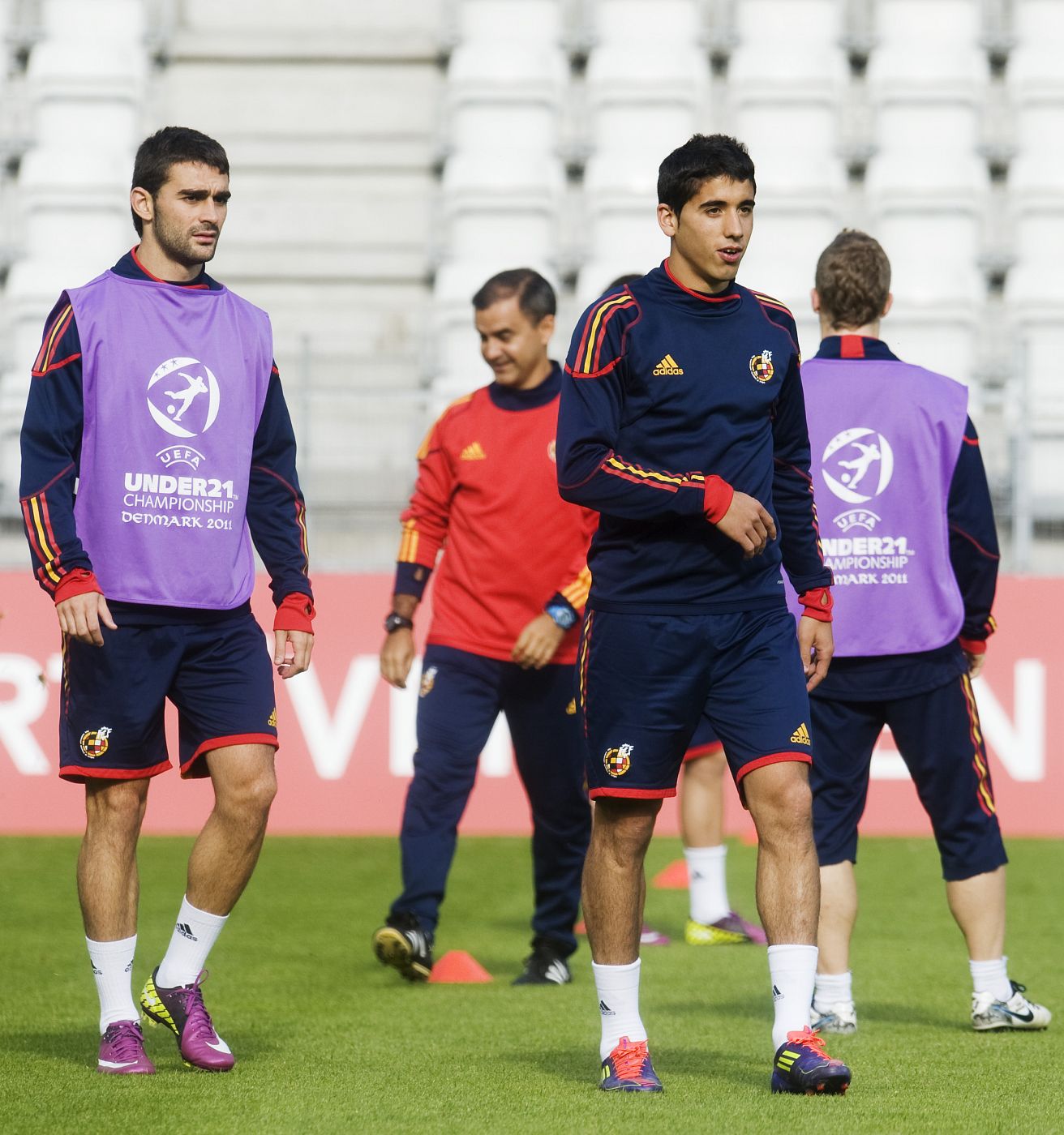 José Ángel, en el Europeo sub-21 de Dinamarca.