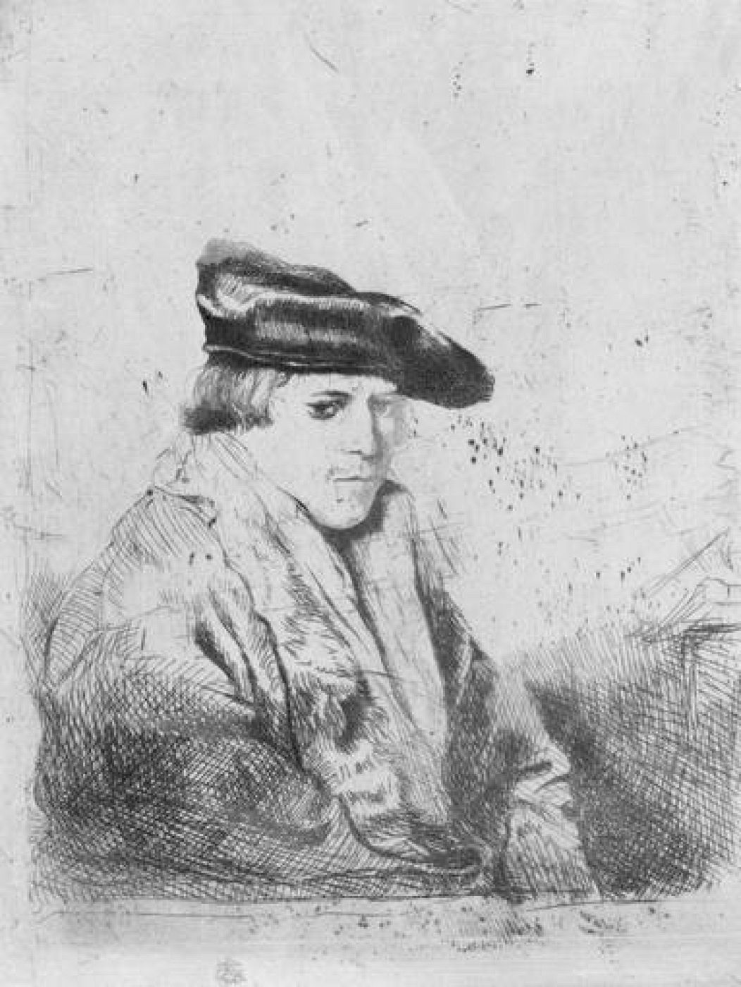 Edgar Degas. Copia de 'Rembrandt, joven con gorra de terciopelo', una de las obras que pueden verse en el Rijksmuseum.