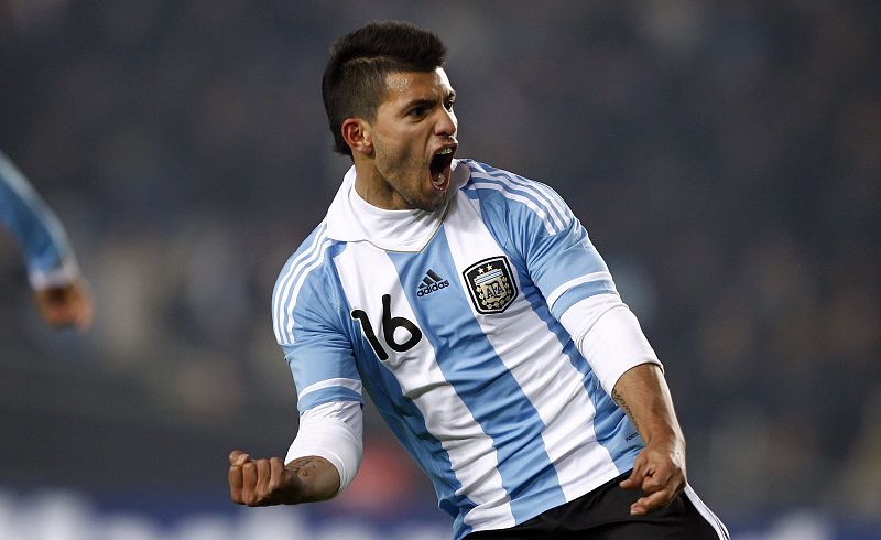 El 'Kun' Agüero, con la selección argentina en la Copa América.