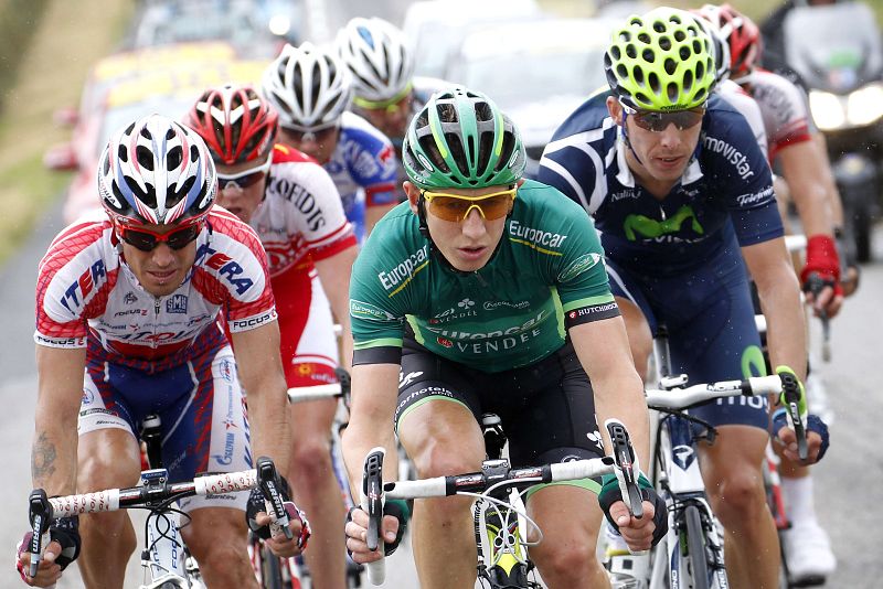 El ciclista ruso Kolobnev, en el Tour de Francia.
