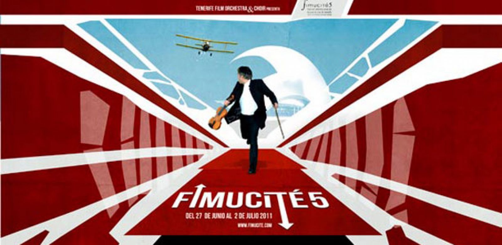 Cartel del Festival Internacional de música de cine de Tenerife (FIMUCITÉ)