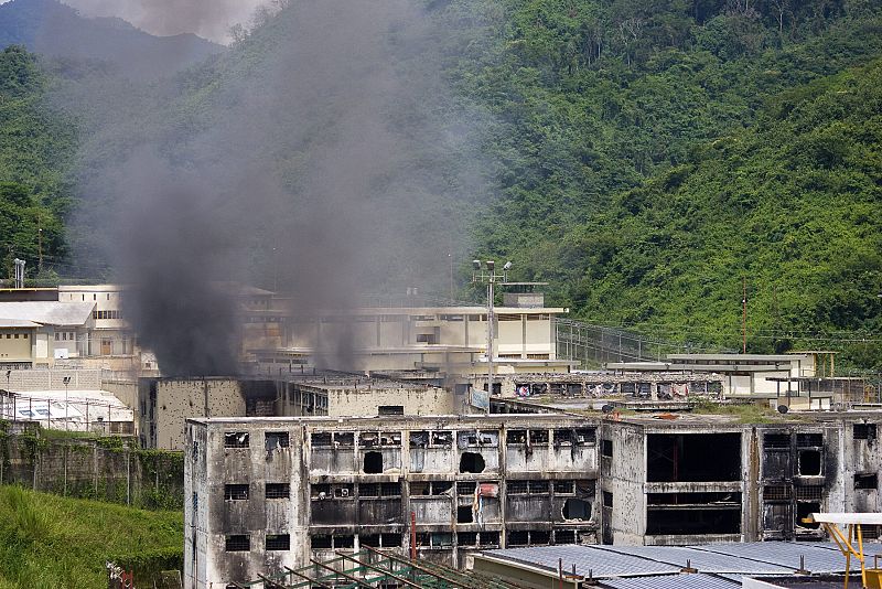 Cárcel El Rodeo II tras concluir el motin que ha durado casi un mes