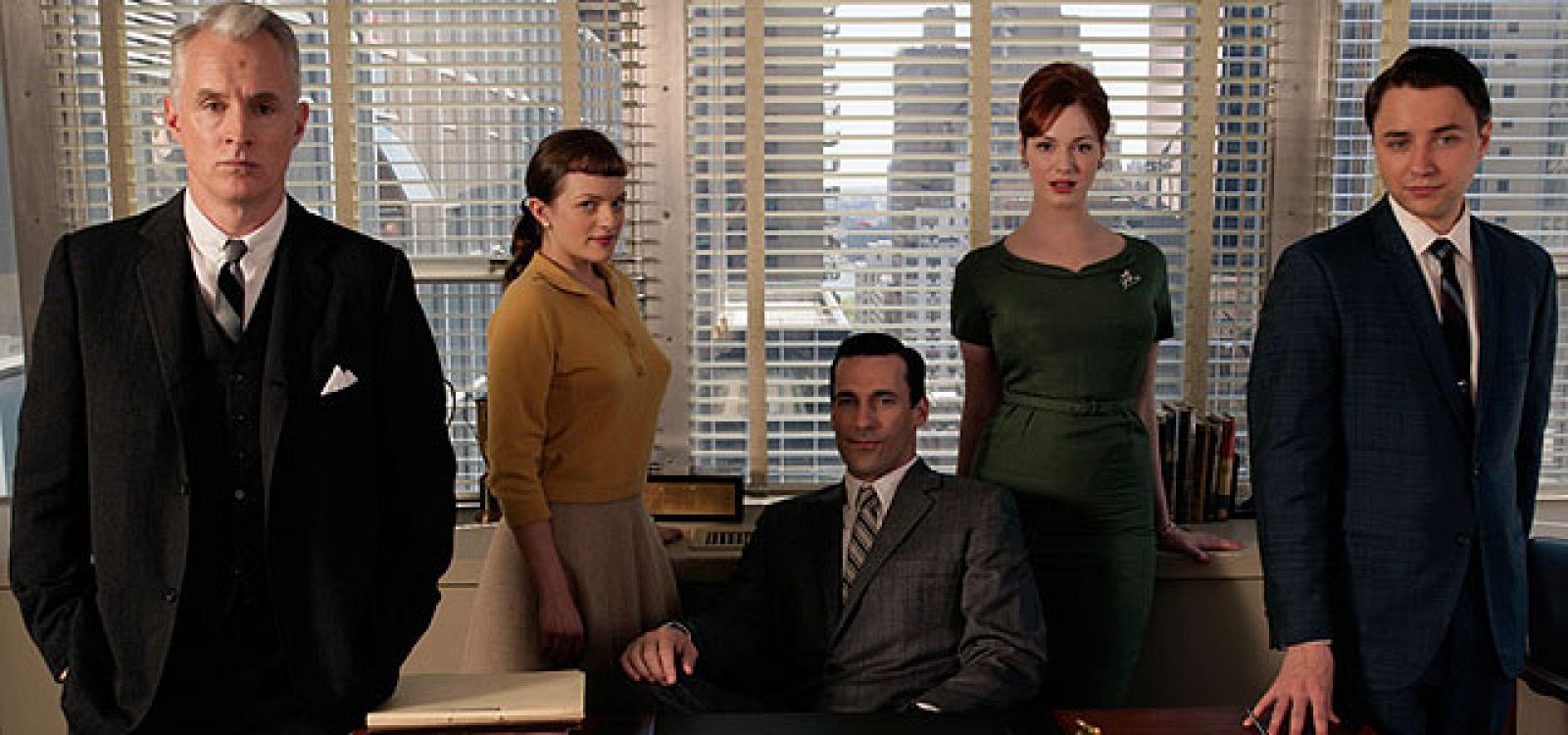 Los protagonistas de 'Mad Men'