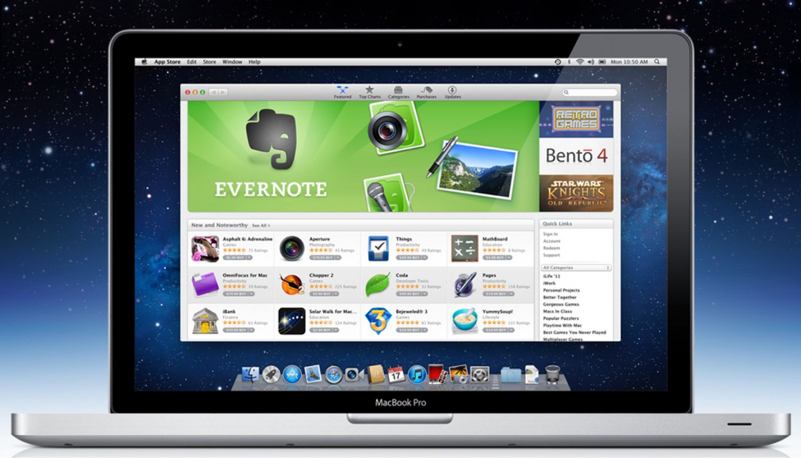 Vista del nuevo sistema OS X Lion