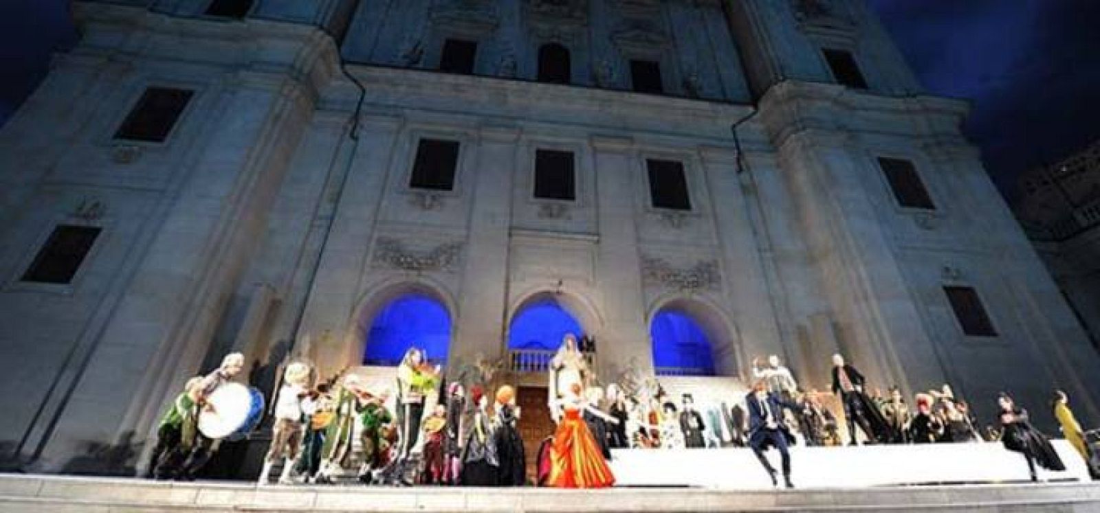  Ensayo de la obra 'Everyman' ('Jaederman') en Salzburgo