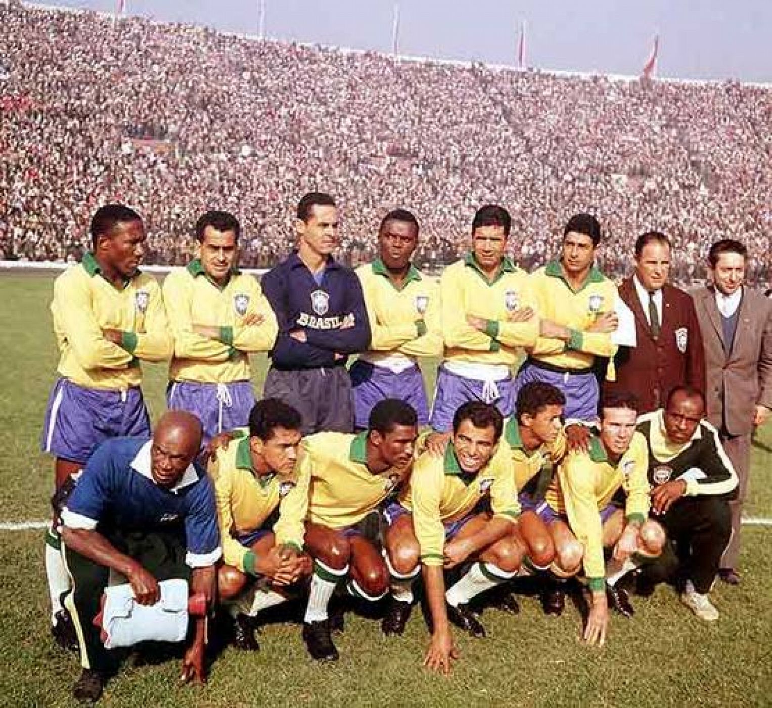 La campeona del mundo de 1962, con 'O Rei' Pelé, también vencedor en 1958 y 1970