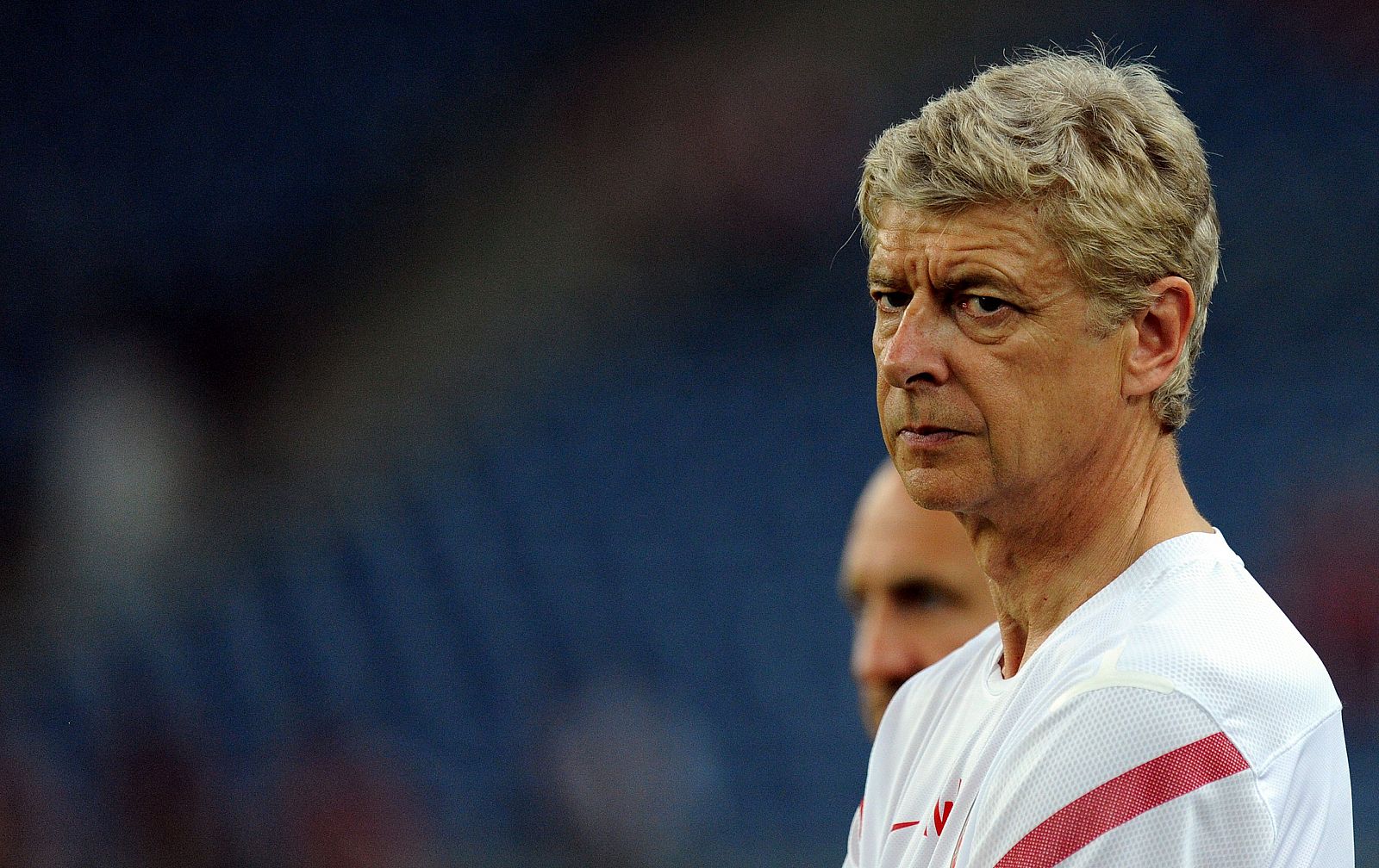 Wenger, en un entrenamiento del Arsenal.