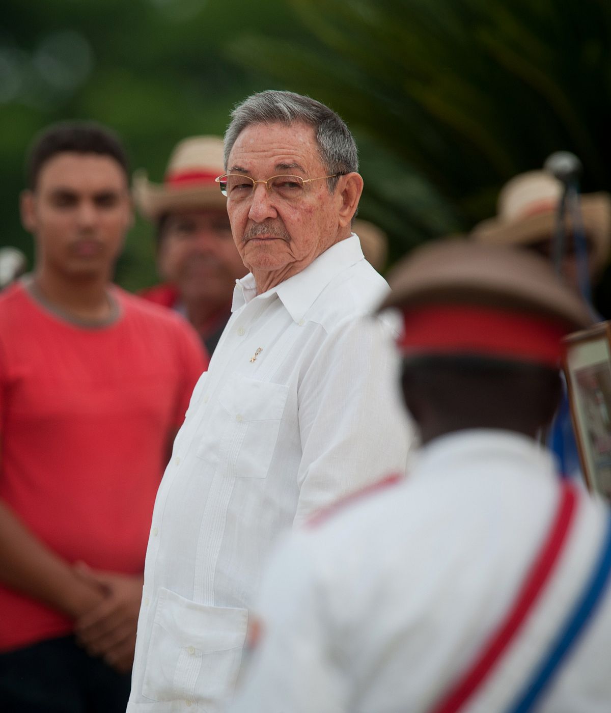 El presidente cubano, Raúl Castro, durante la celebración del 58 aniversario del ataque de Moncada en Ciego, Ávila (Cuba) el 26 de julio de 2011.