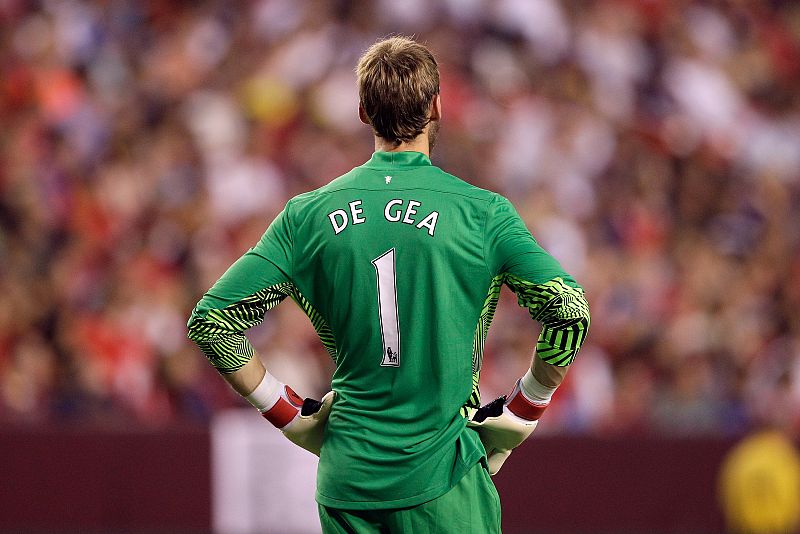 David De Gea, en el partido contra el Barcelona.