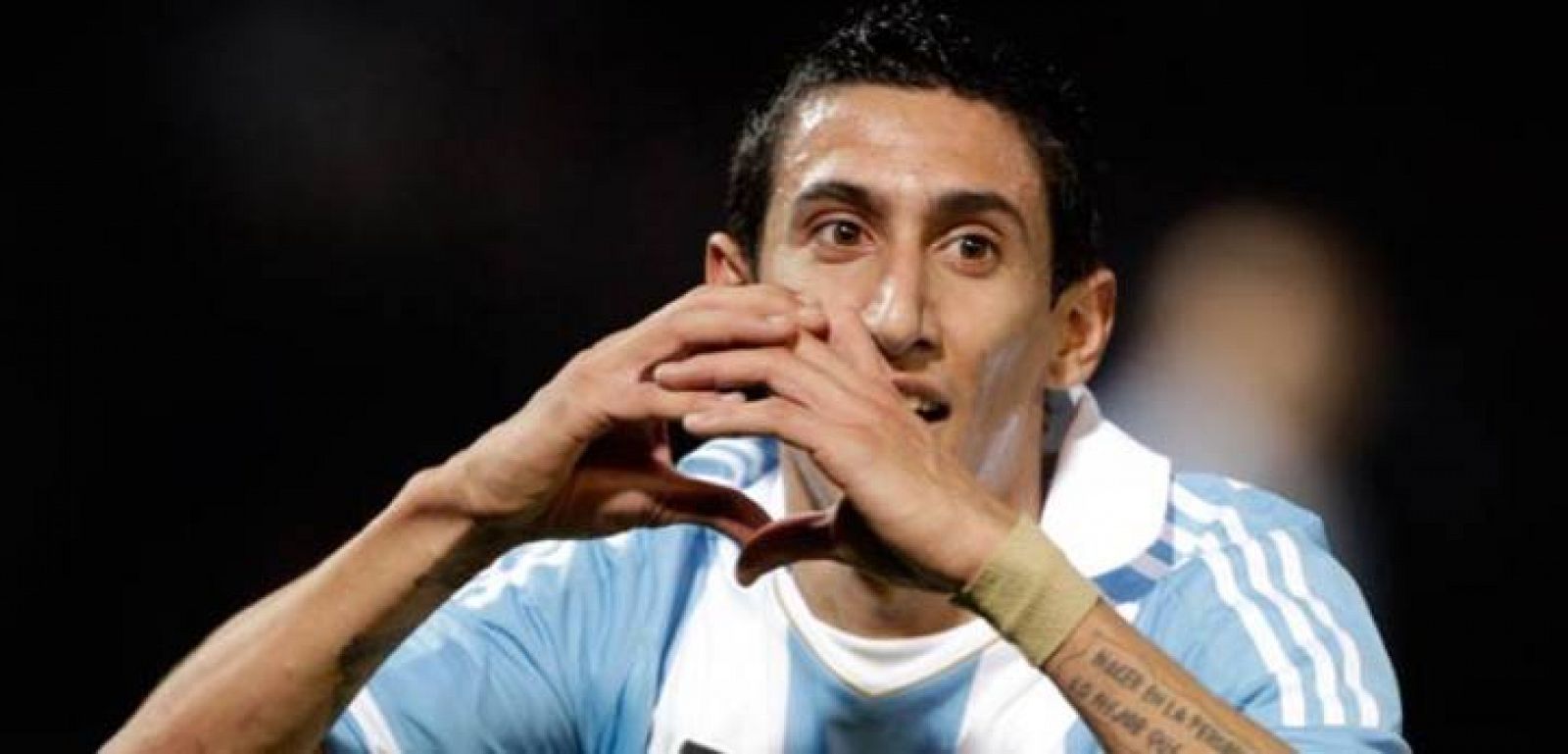 Di María celebra un gol marcado a Costa Rica en la Copa América.