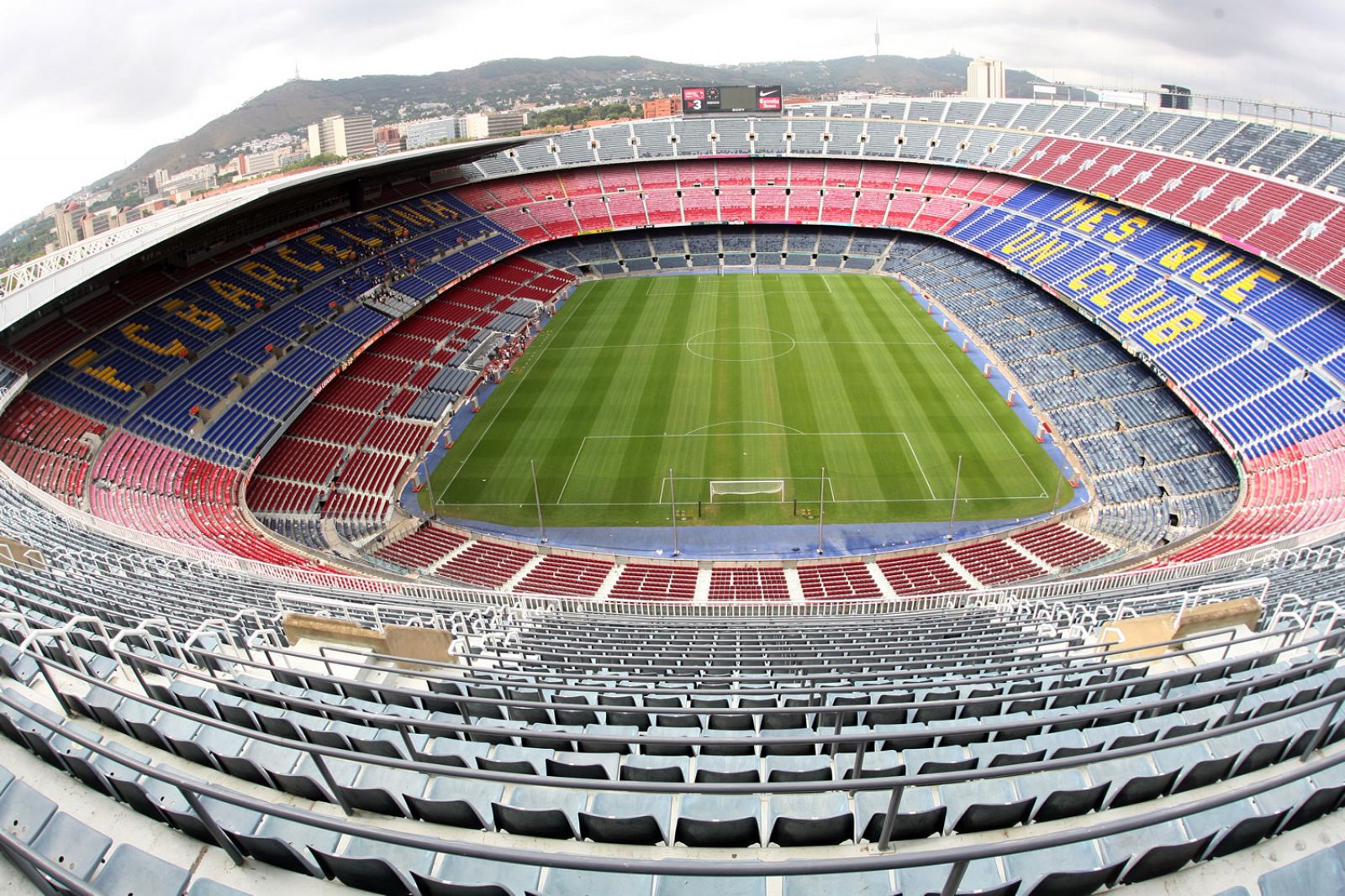 Vista aérea del Camp Nou