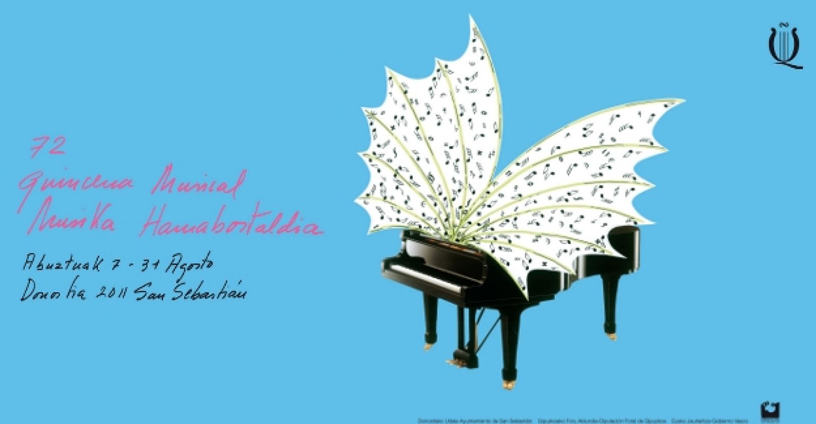 Cartel de la 72 Edición de la Quincena Musical Donostiarra