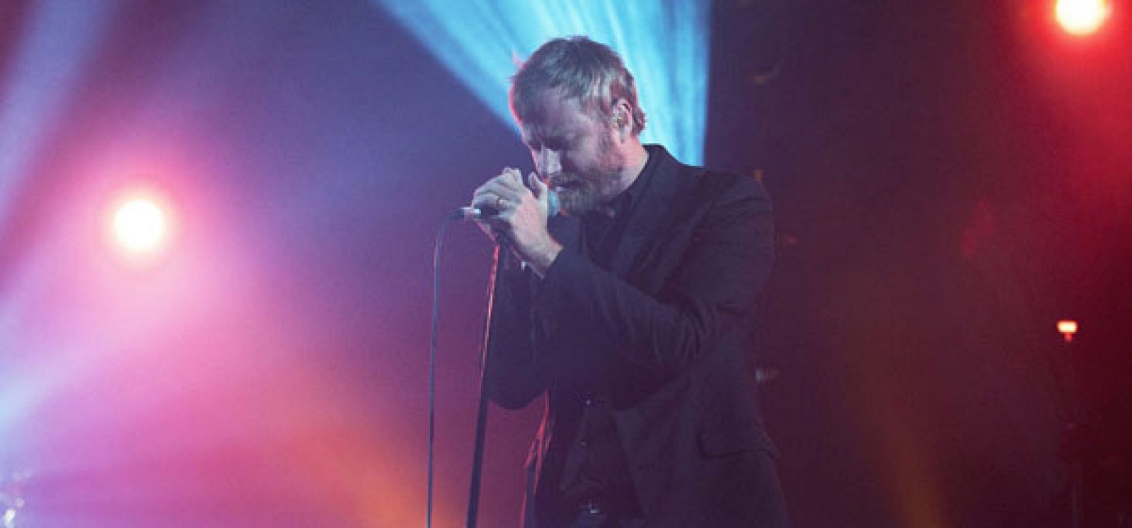 El cantante Matt Berninger, de la banda estadounidense 'The National', que actuará en Sziget el próximo día 14.