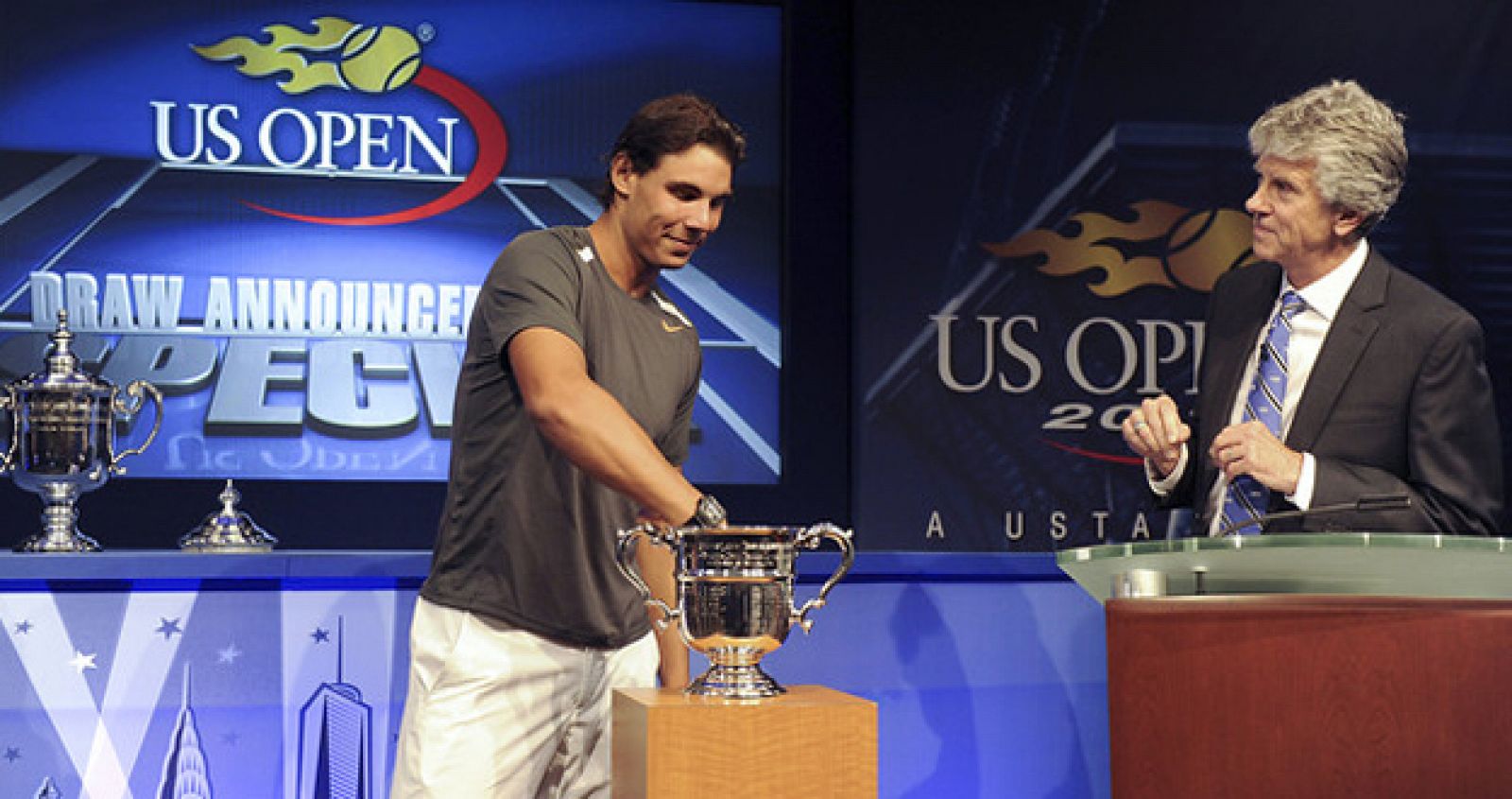 Nadal en el sorteo del Us Open