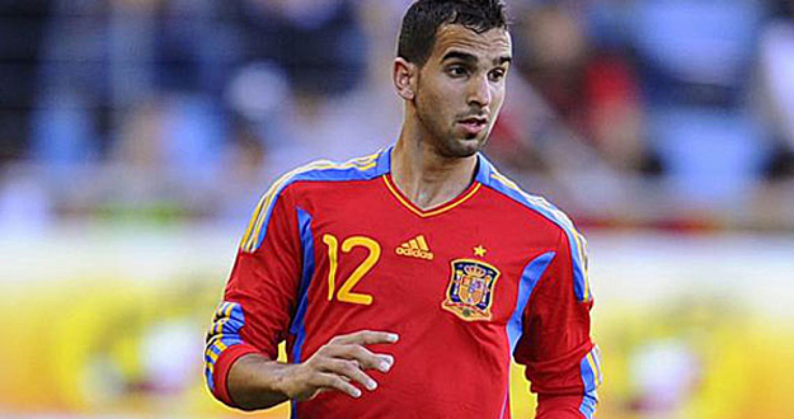 El lateral blaugrana Martín Montoya, durante un encuentro de con la sub21.