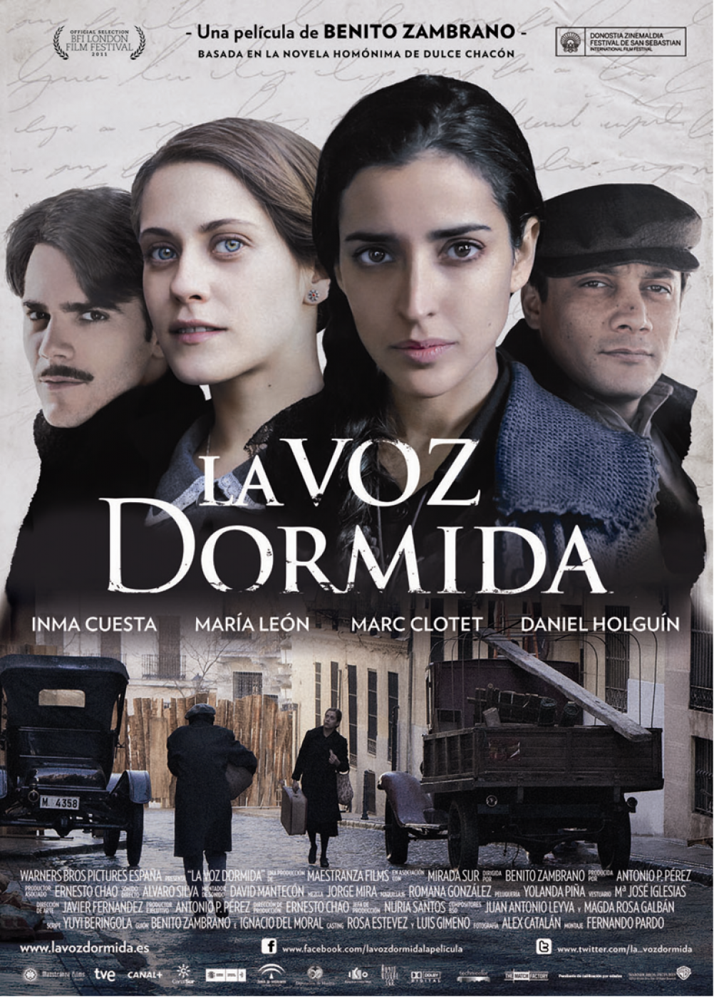 El cartel de 'La viz dormida', película de Benito Zambrano con participación de TVE