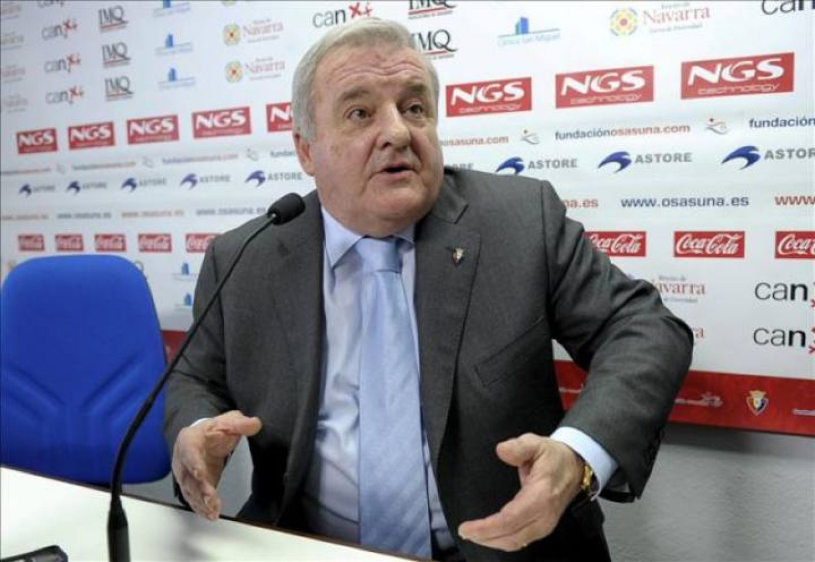 El presidente del Osasuna, Patxi Izco.