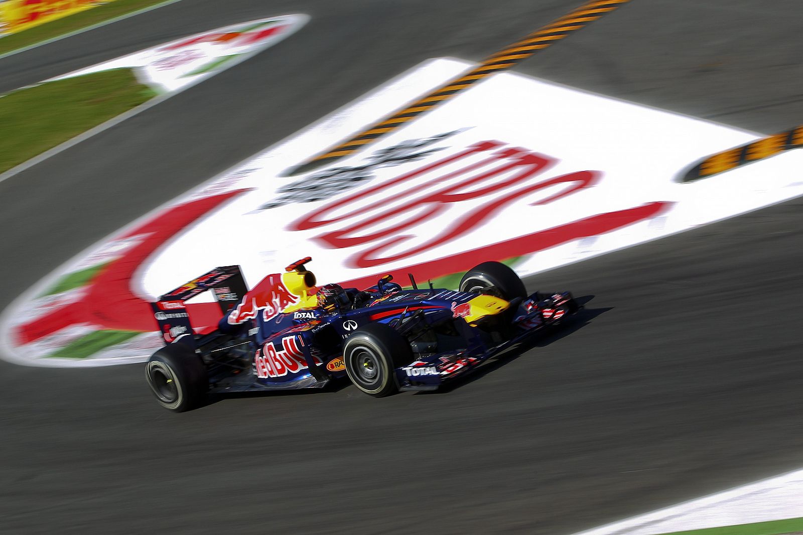 El piloto alemán Sebastian Vettel durante los libre para el Gran Premio de Italia de Fórmula 1.