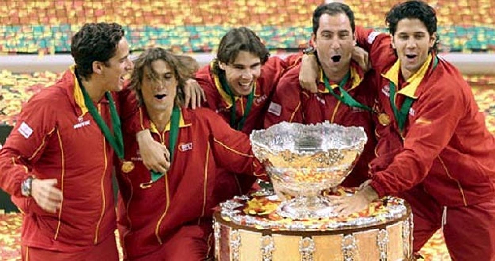 Verdasco, Feliciano, Ferrer y Costa, el equipo español en la Copa Davis, estarán con Toral en 'Radiogaceta de los Deportes' desde Córdoba.