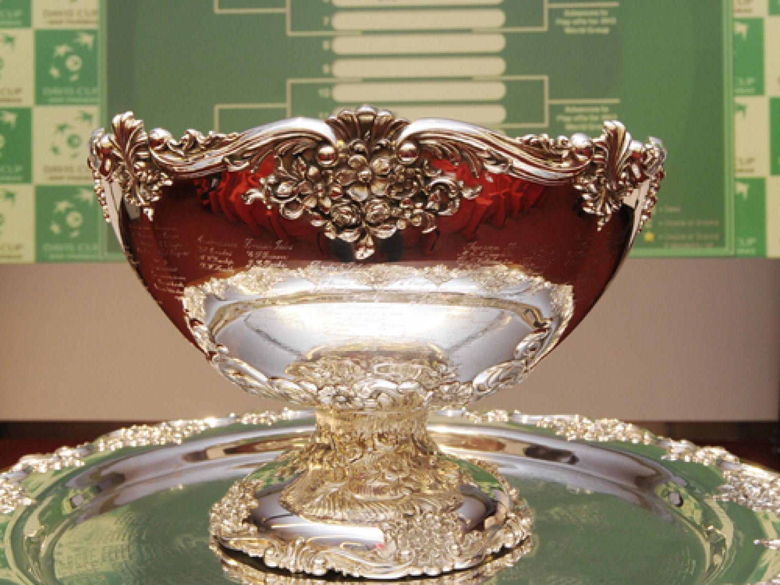 La Ensaladera de la Copa Davis, un trofeo muy preciado para los tenistas.