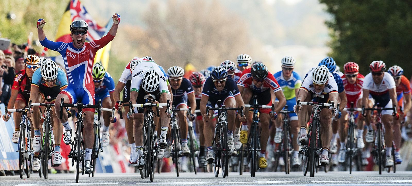 La llegada del mundial de ciclismo 2011