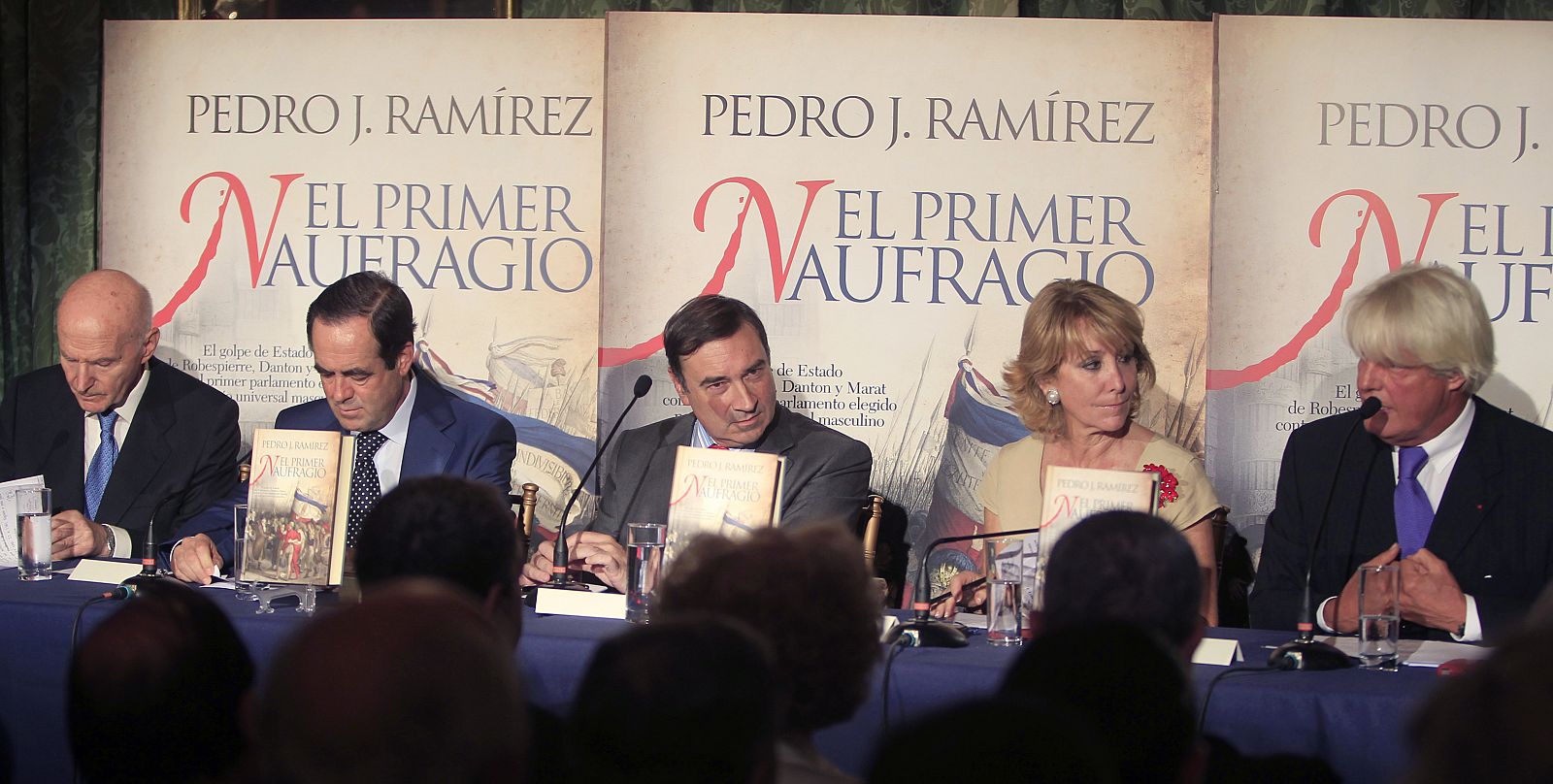 Aguirre en la presentación del libro sobre la Revolución francesa de Pedro J. Ramírez