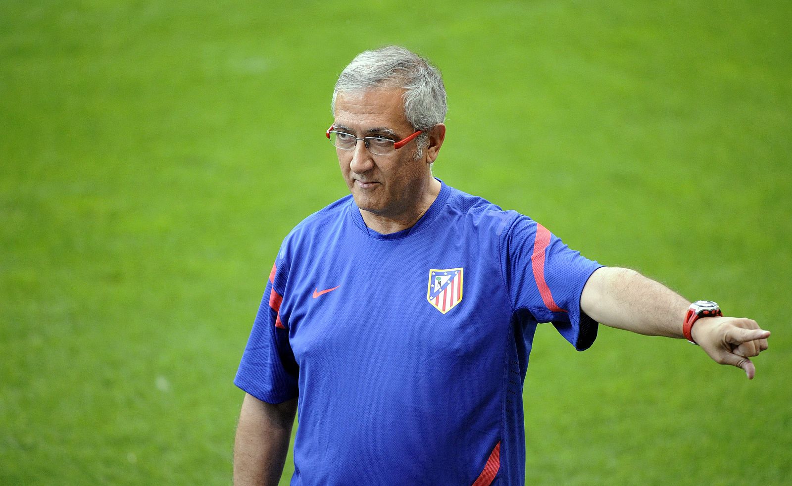 El entrenador del Atlético de Madrid, Gregorio Manzano