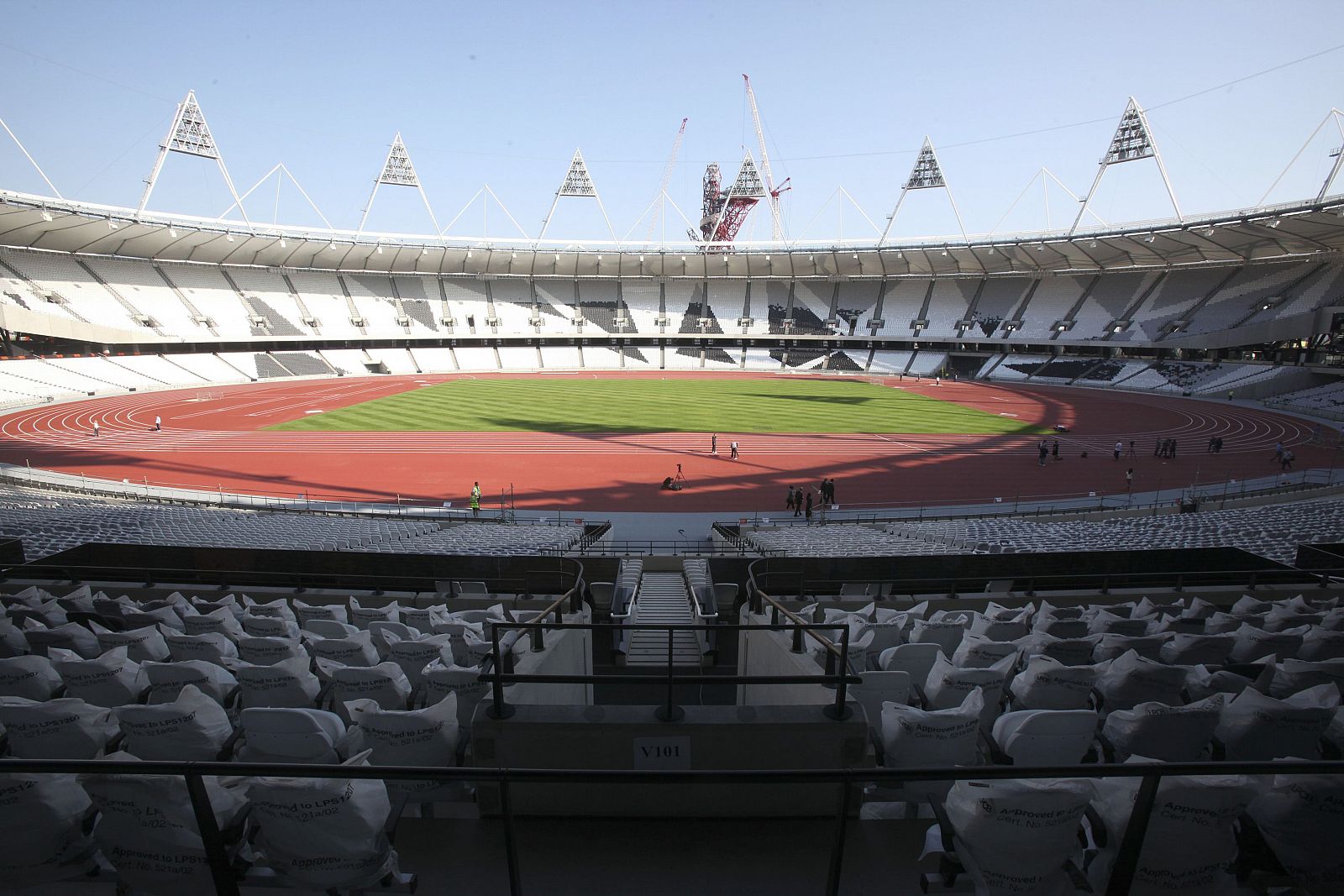 Imagen del estadio olímpico para los Juegos de Londres 2012.