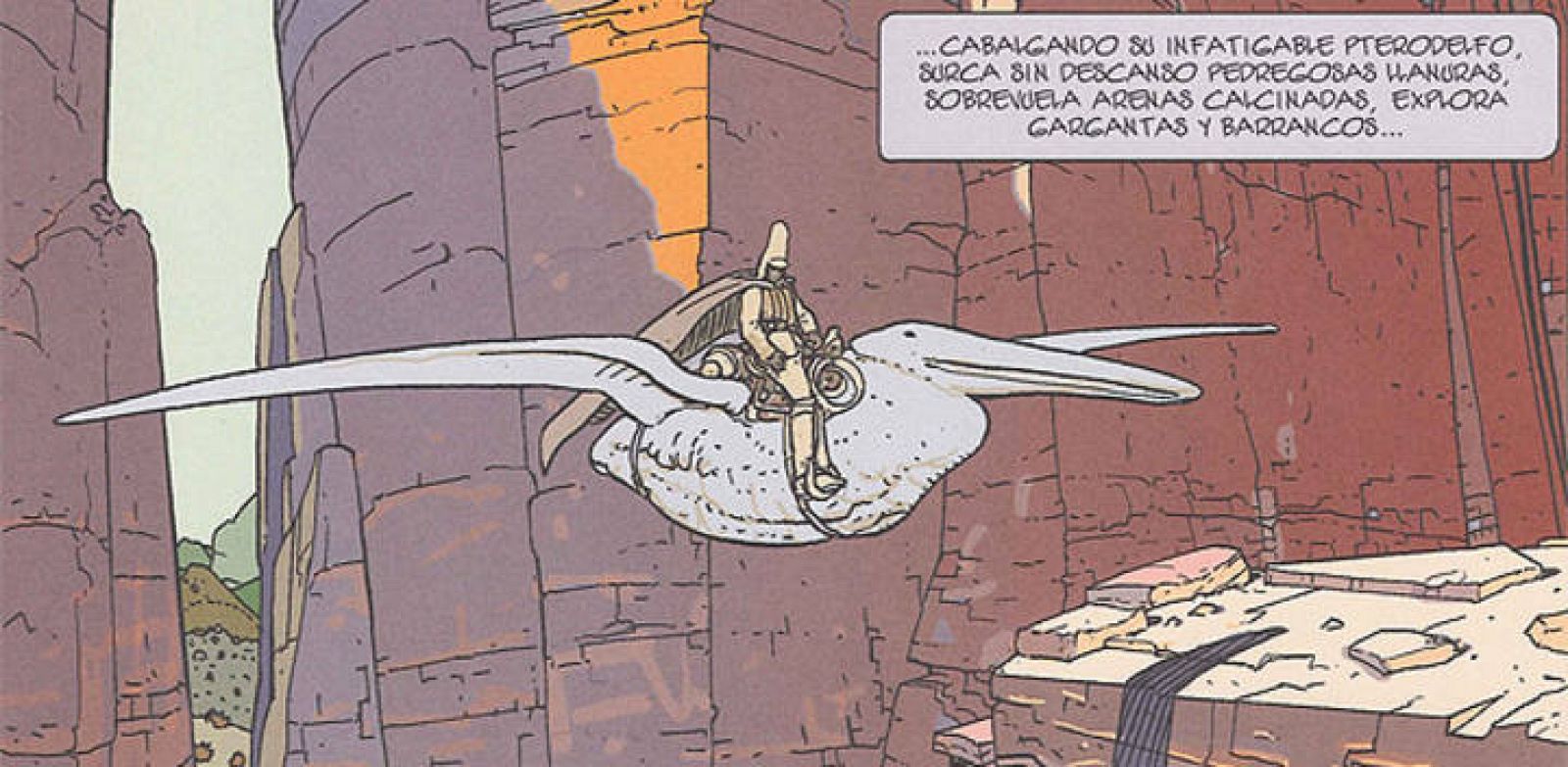  Viñeta de 'Arzak el vigilante', de Moebius