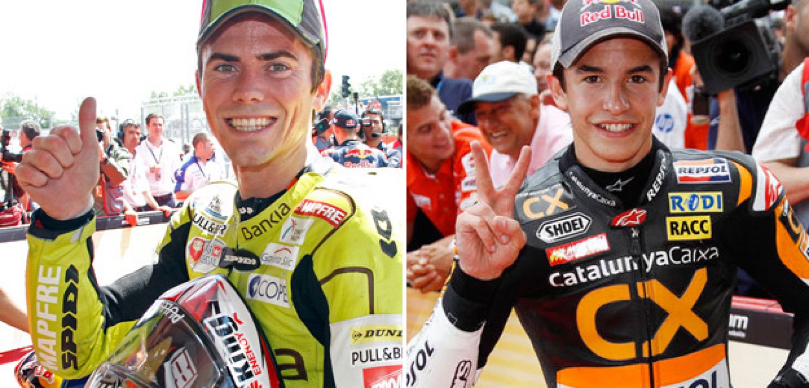 Terol puede ser campeón del mundo de 125cc y Márquez tomar la delantera por el de Moto2.