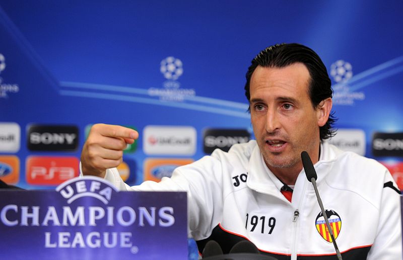 El técnico del Valencia, Unai Emery