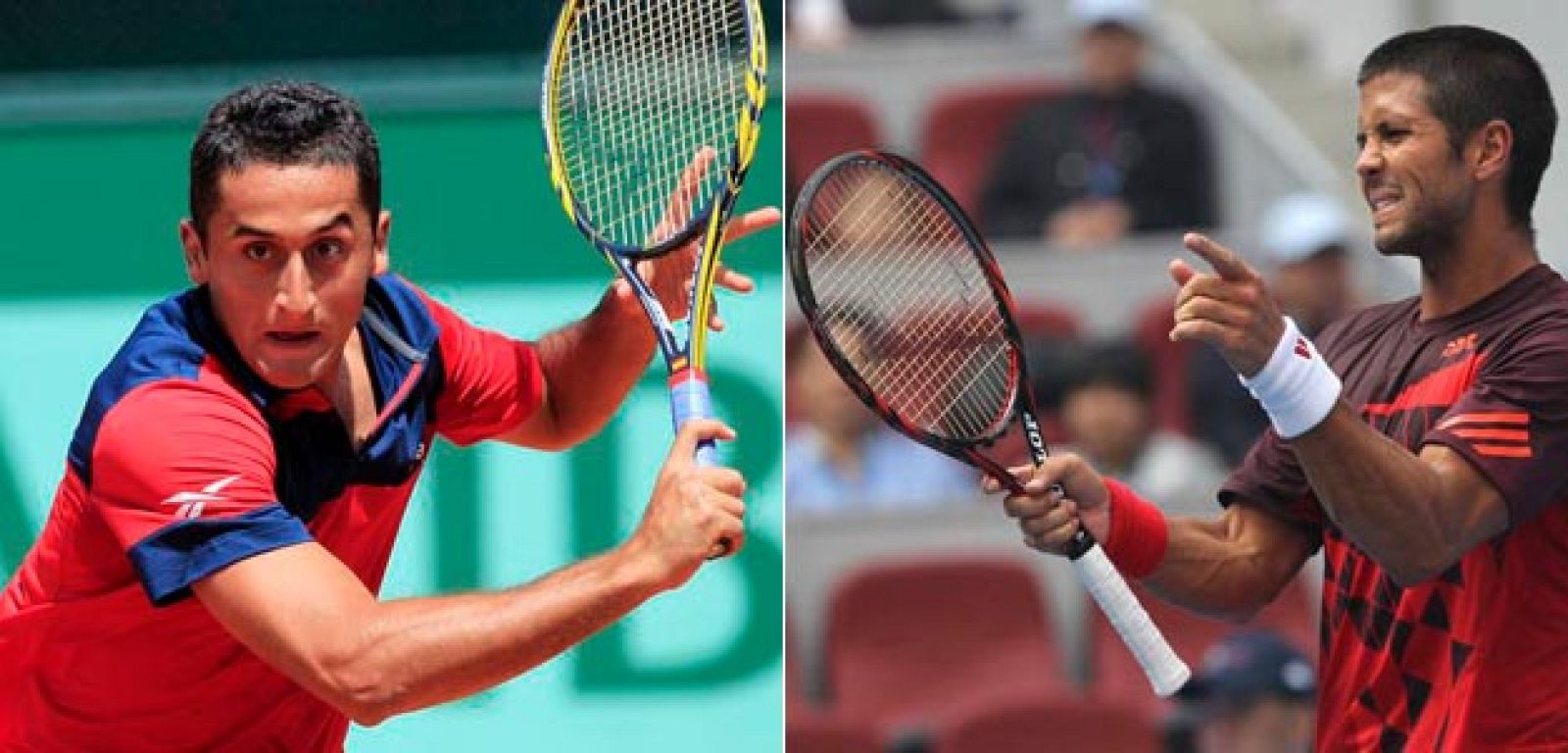 Dos raquetas como las de Almagro y Verdasco esperan a ser entregadas en RTVE.es