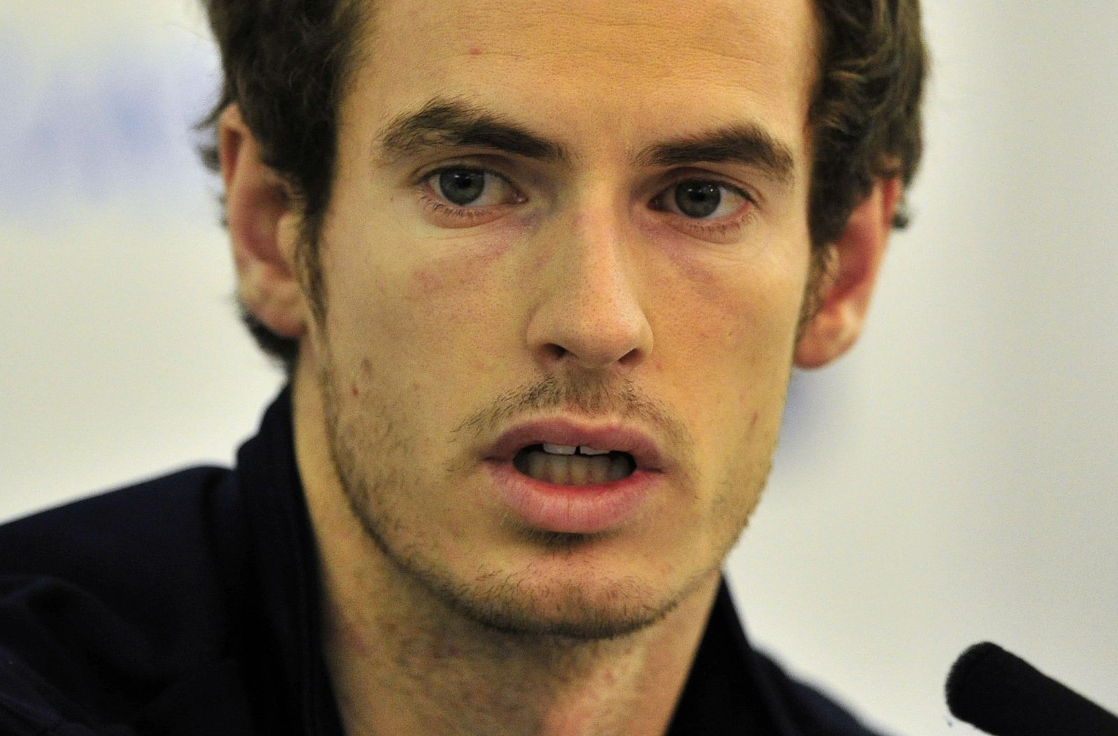 El tenista Andy Murray, durante la rueda de prensa