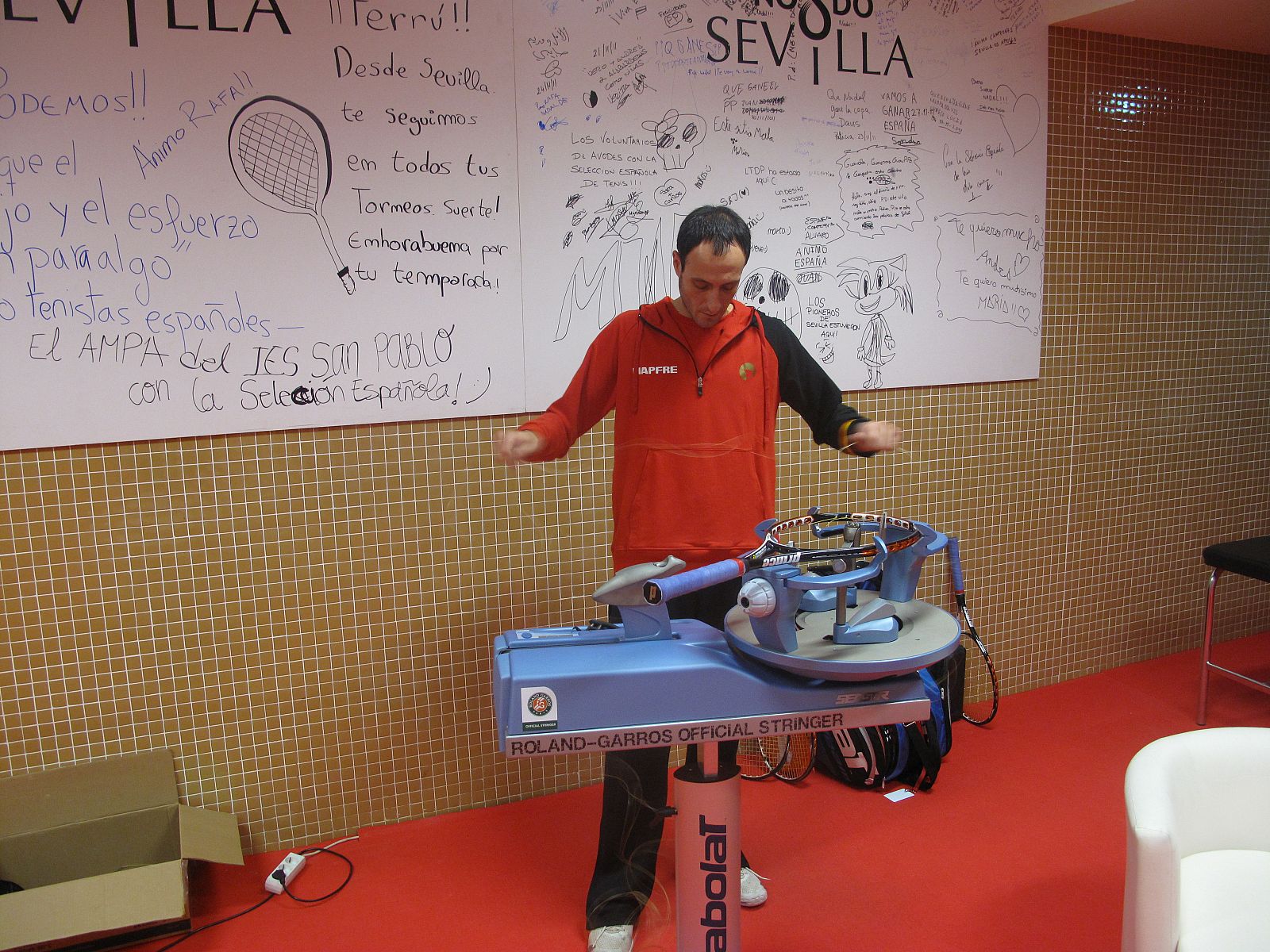Xavi Segura nos muestra su trabajo en el vestuario del equipo español