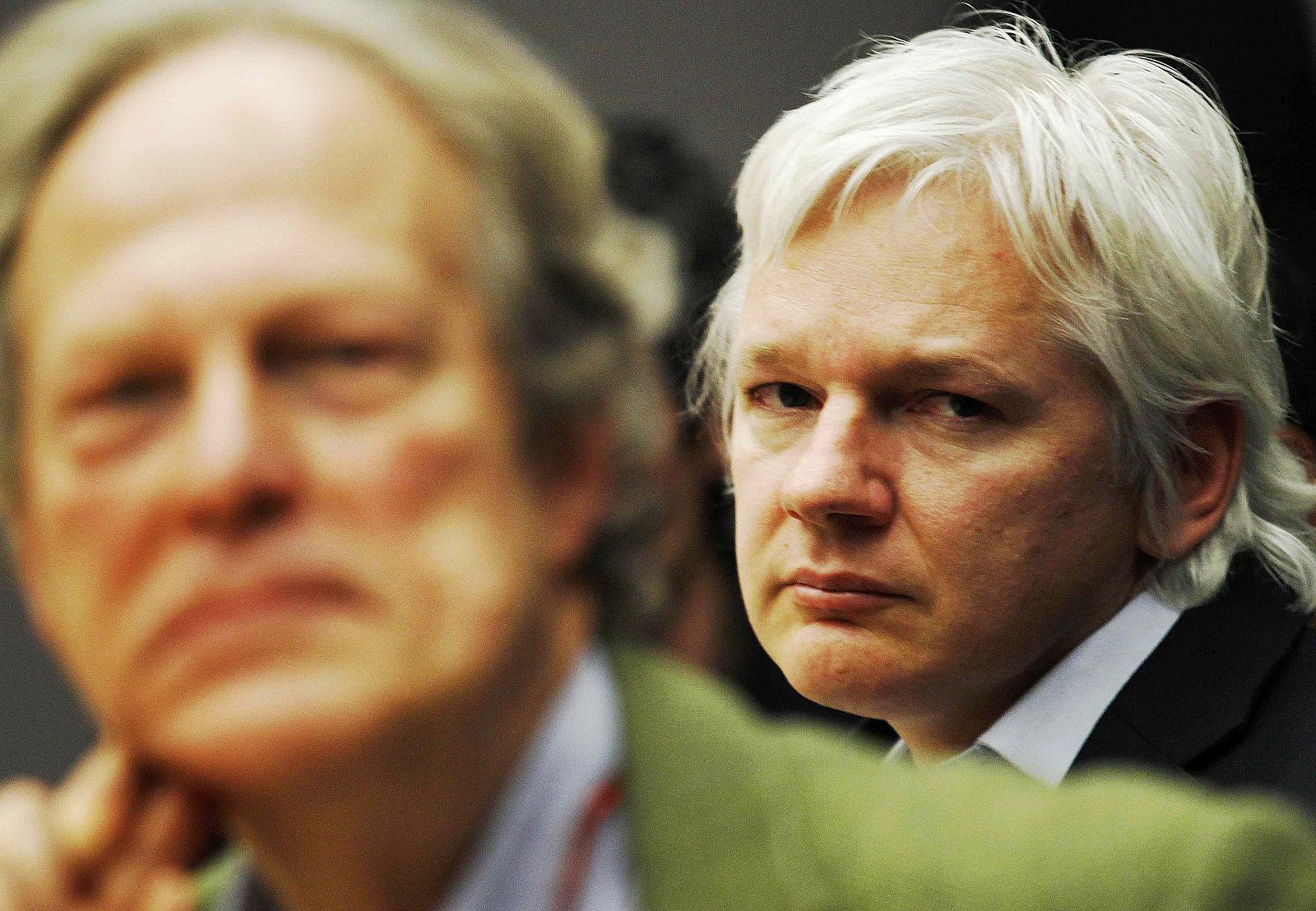 El fundador de Wikileaks, Julian Assange, durante una conferencia en la Universidad de Londres