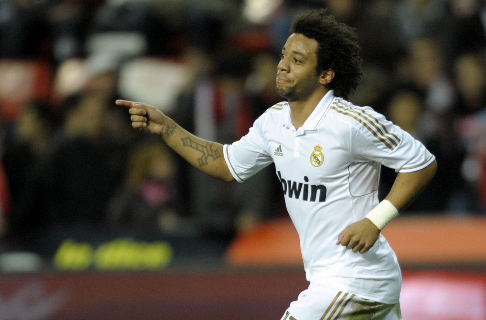 Marcelo fue autor de un gol en el partido frente al Sporting de Gijón