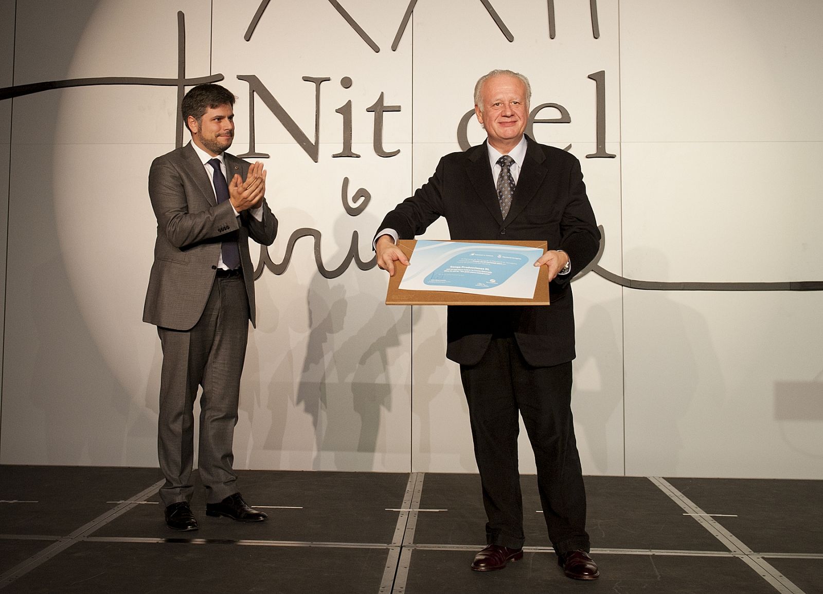 Juan Echanove recoge el premio Jordi Cartanyà que convoca cada año el Patronat de Turisme de la Diputació de Tarragona