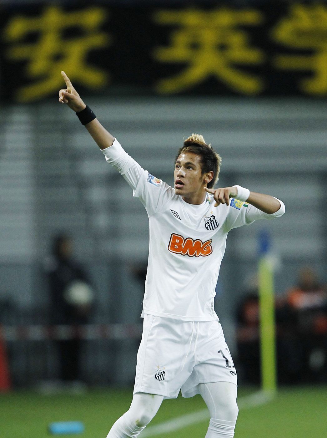 Neymar, jugador del Santos.