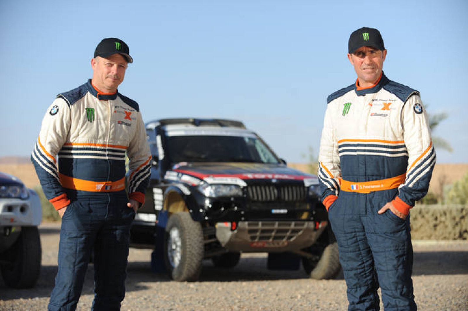 Fotografía de archivo de Stephane Peterhansel y Jean Paul Cottret.