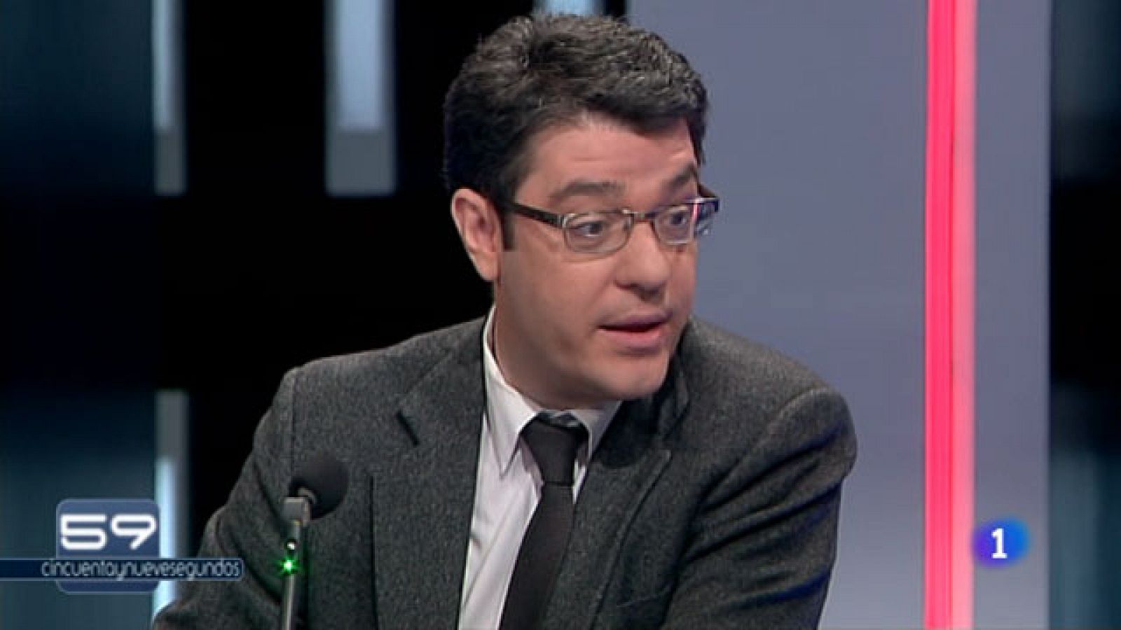 Álvaro Nadal, durante una entrevista en el programa '59 segundos'.