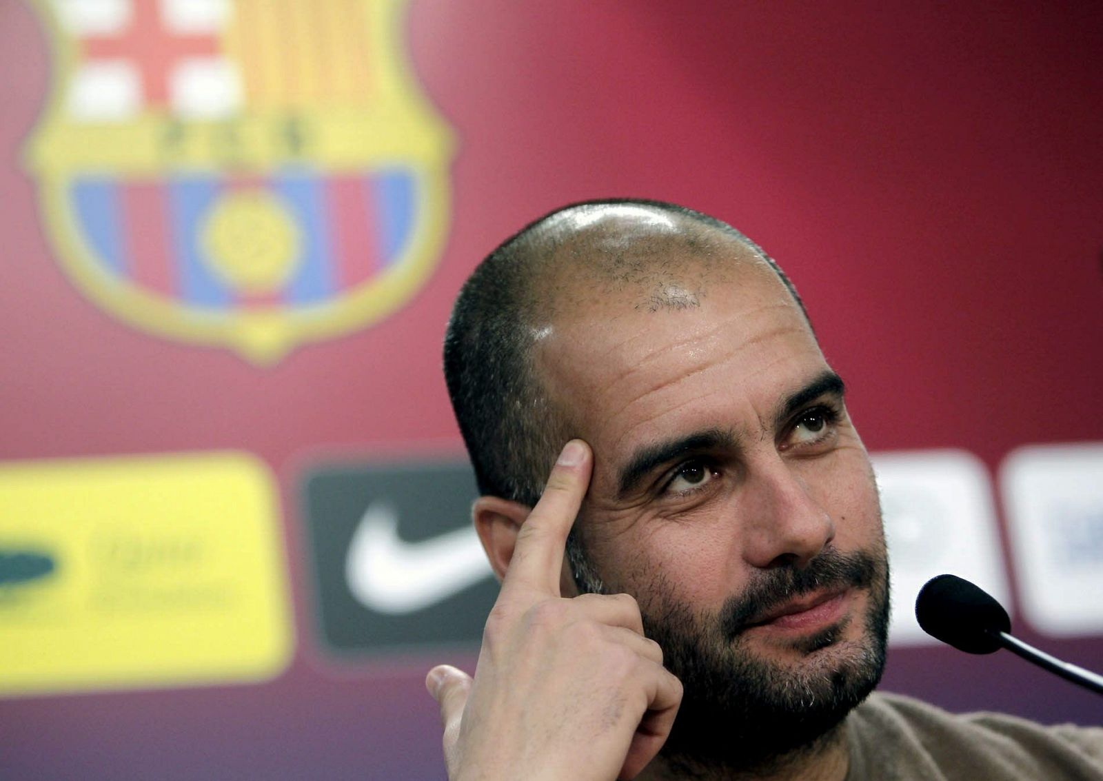 El entrenador del Barcelona, Pep Guardiola.