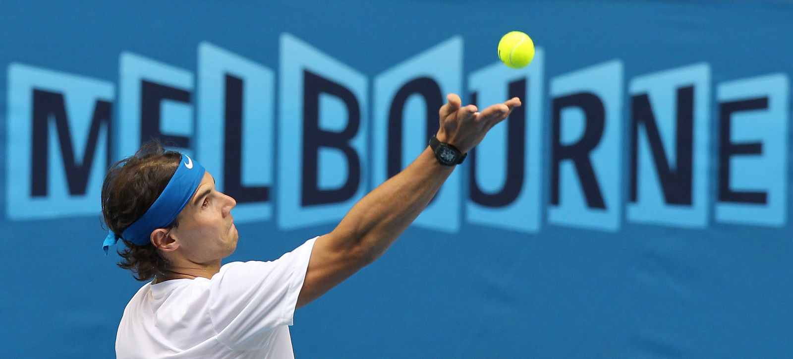 El tenista español Rafael Nadal, en el Abierto de Australia.