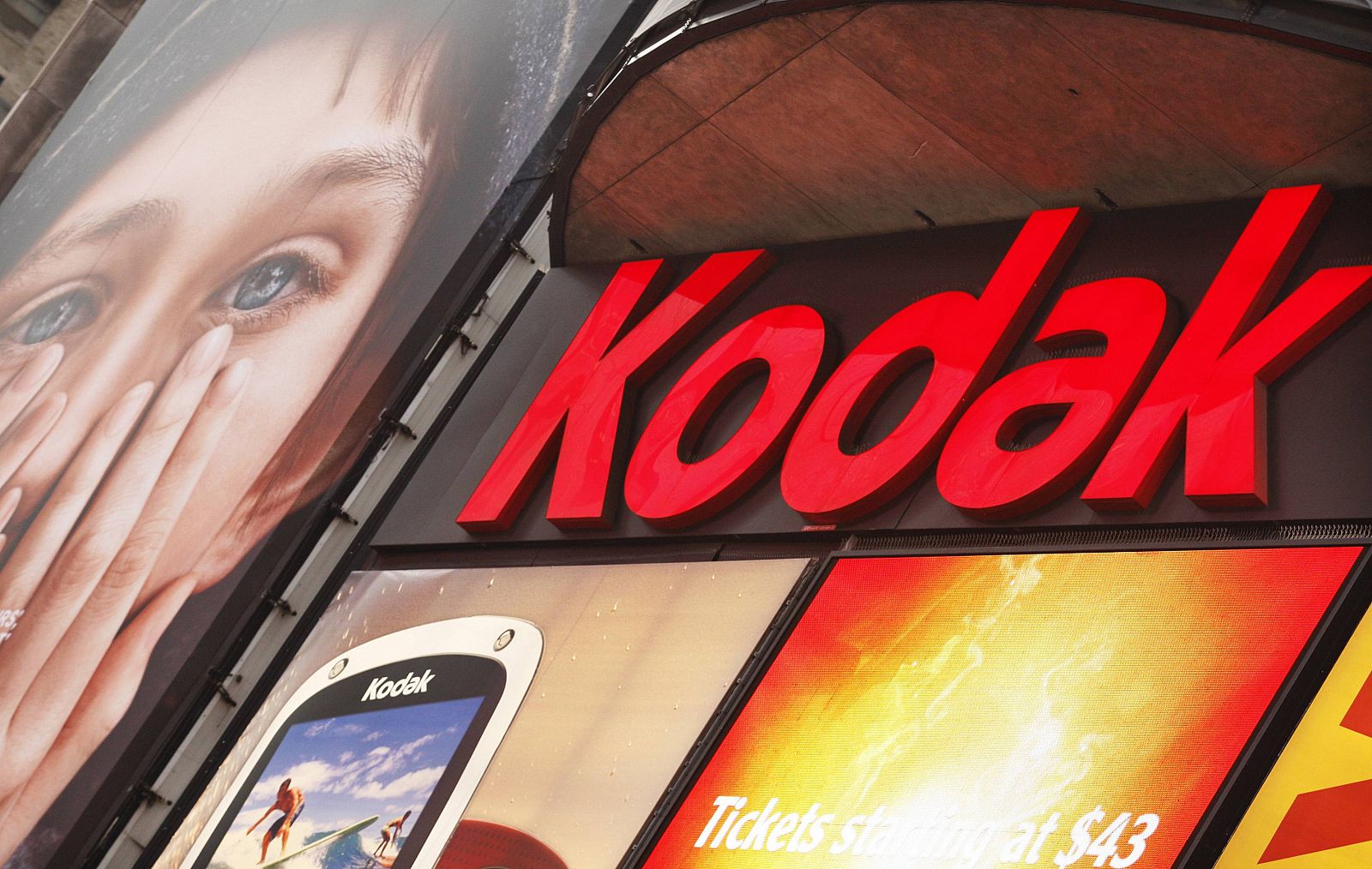 Anuncio de Kodak en Times Square en Nueva York